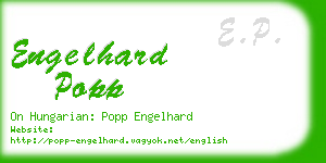 engelhard popp business card